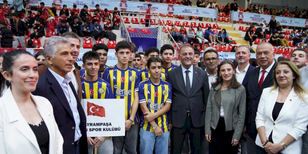 İstanbul'da amatör spor kulüplerine dev malzeme desteği
