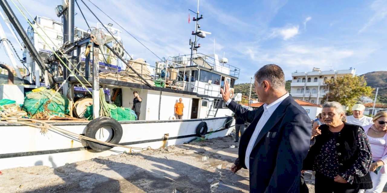 İzmir'den Karaburun Tepeboz'a balıkçı ve saha desteği