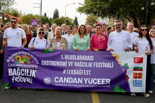 Tekirdağ gastronomi festivali coşkulu bir törenle başladı