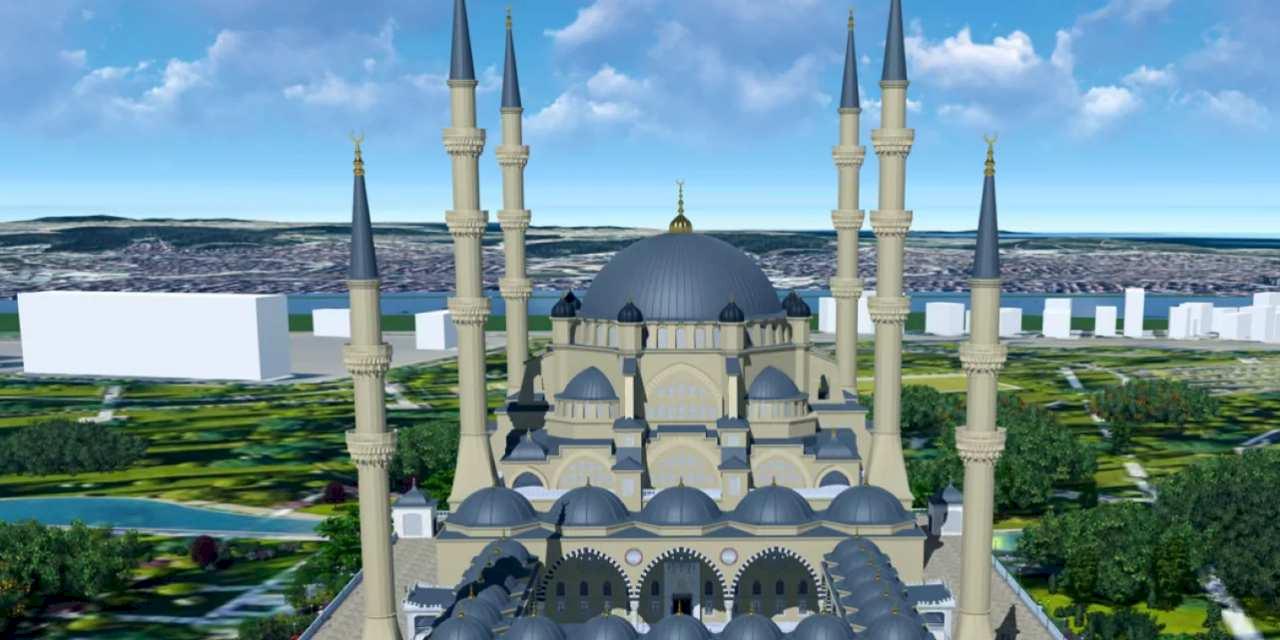 Kocaeli Gebze Millet Bahçesi Camii projesinde çalışmalar hızla sürüyor