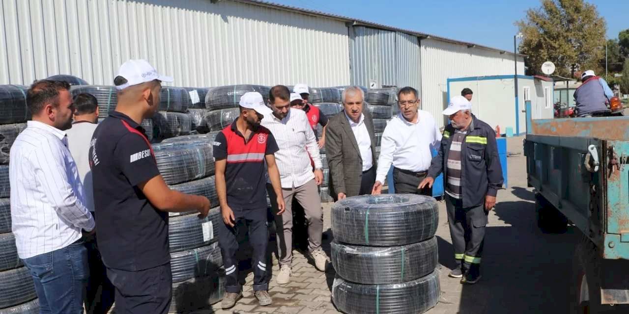 Manisa'da damlama sulama desteği 7 milyon metreyi aştı