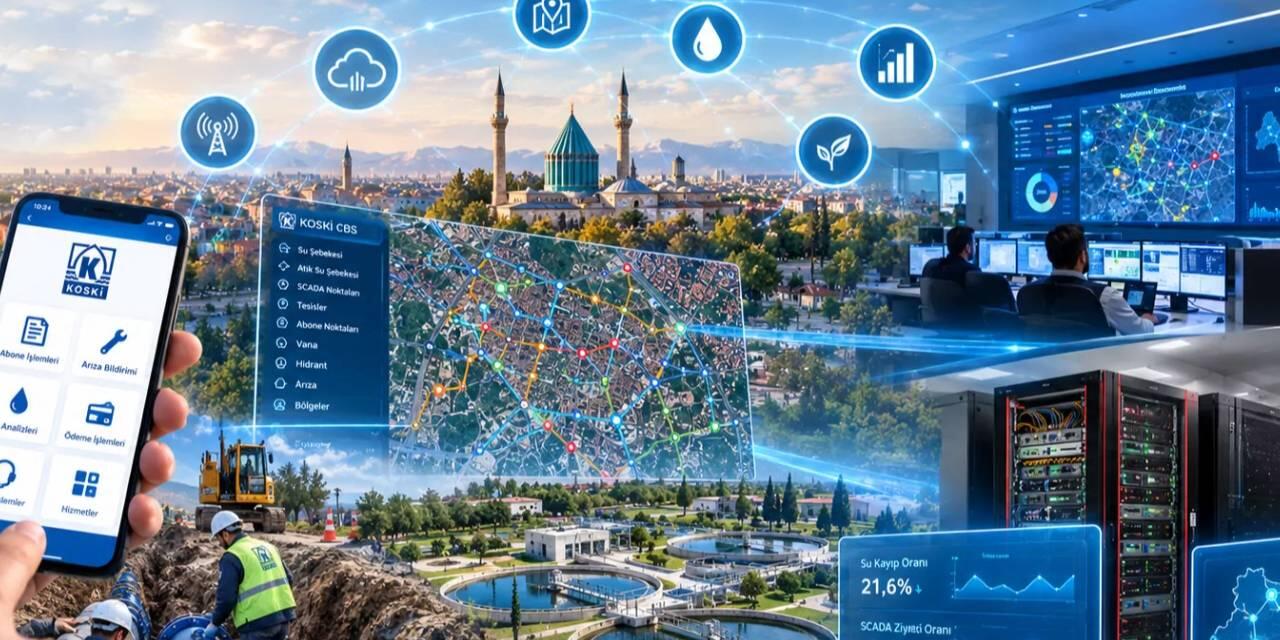 Konya altyapısında 68 akıllı uygulama dönemi