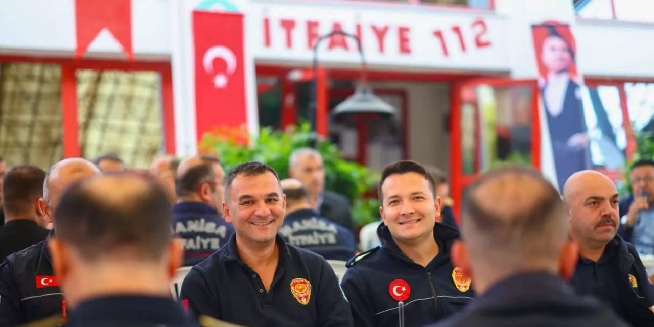 Manisa itfaiyesine kahramanlık vurgulu anlamlı ziyaret