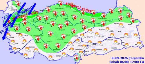 Meteoroloji duyurdu: Yurt genelinde sağanak ve fırtına alarmı