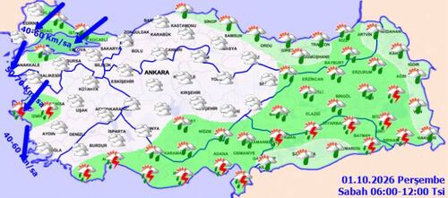 Yurt genelinde sağanak ve kuvvetli fırtına alarmı