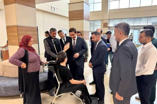 Sason'da yatağa bağımlı hastalara hasta yatağı desteği