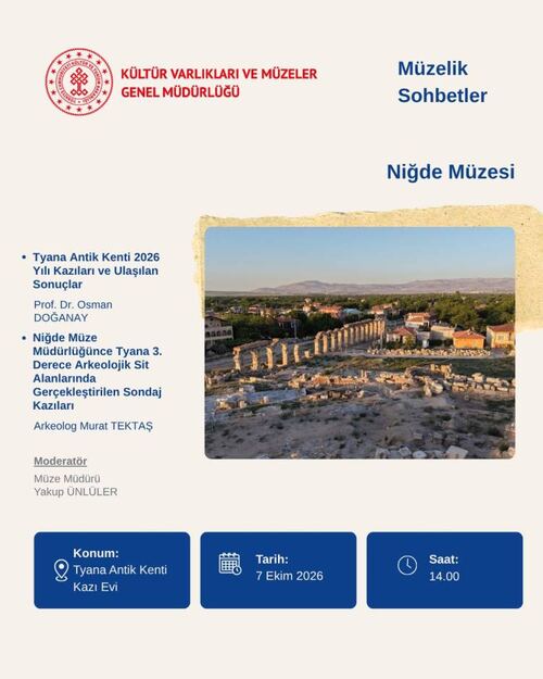 Müzelik sohbetler ekim ayında altı müzede başlıyor