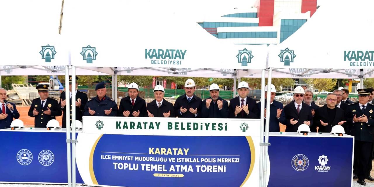 Konya Karatay'a 'Emniyet'li toplu temel