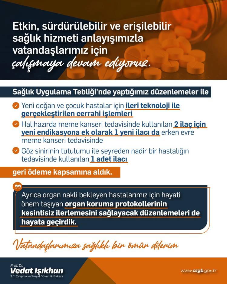 Yeni sağlık düzenlemesiyle tedavi kapsamı genişledi