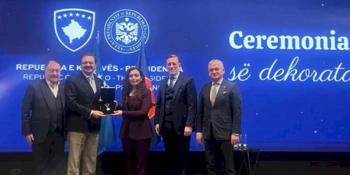 Rifat Hisarcıklıoğlu Kosova Cumhurbaşkanlığı Liyakat Madalyası