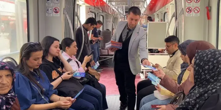 Kayserililere sahada KBB Trafik uygulaması tanıtımı